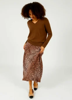 RIXO Kelly Leopard Skirt