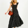 RIXO Kendall Dress in Bohemia Spot Navy