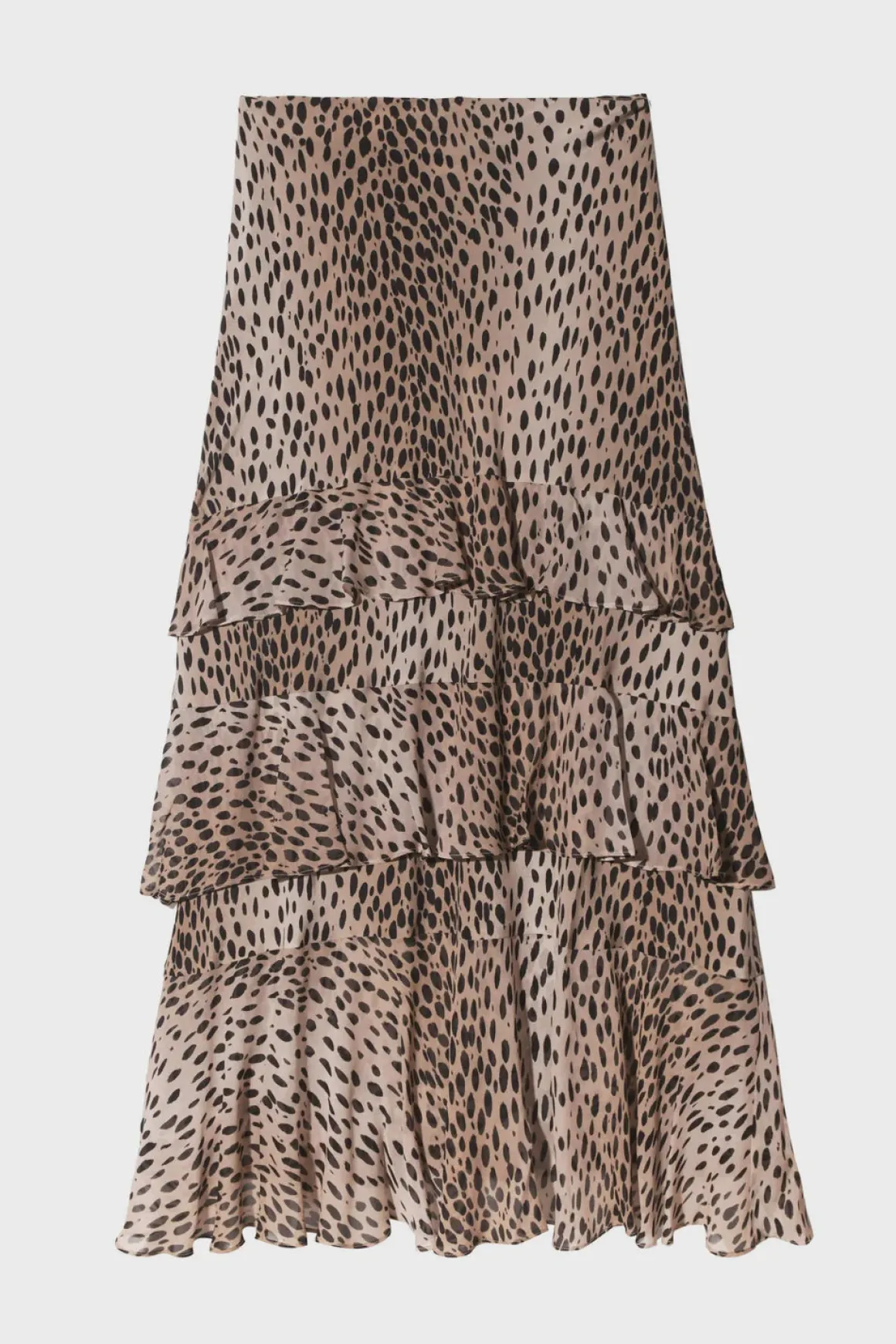 RIXO Preslee Skirt in Antelope Spot Black