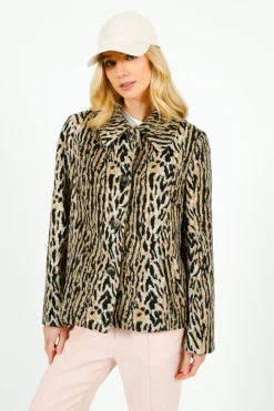 RIXO Tommie Jacket in Bohemia Leopard