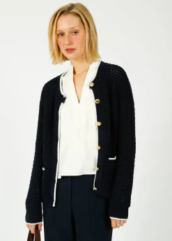 Ru0026B Daria Cardigan in Navy