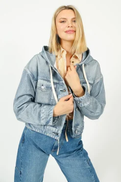 Ru0026B Miramar Trucker Hoodie in Coney