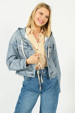 Ru0026B Miramar Trucker Hoodie in Coney