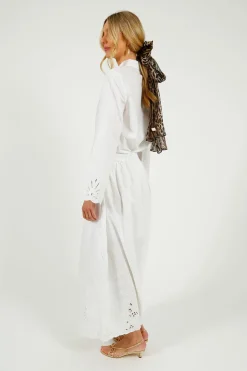 SLF Dahlia Broiderie Shirt in White