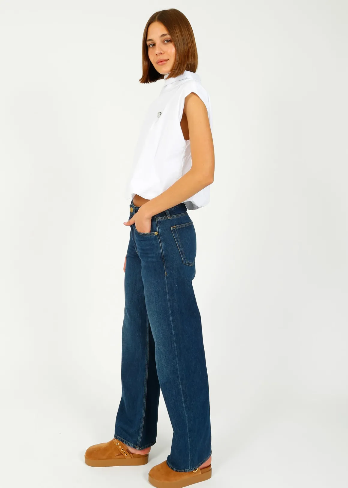 SLF Delia SL Top in White