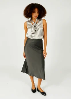 SLF Elena Ankle Skirt in Volcanic Ash