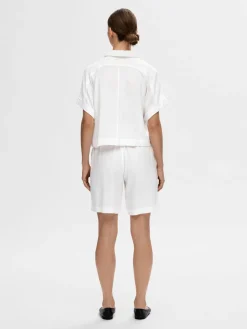 SLF Linnie Linen Shorts in White