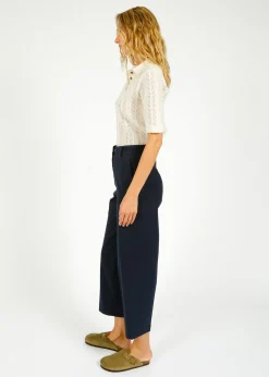 SLF Merla Barrel Leg Trouser in Dark Sapphire