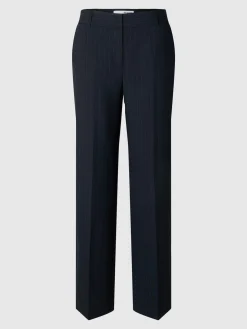 SLF Rita Wide Pant in Dark Sapphire Pin Stripe