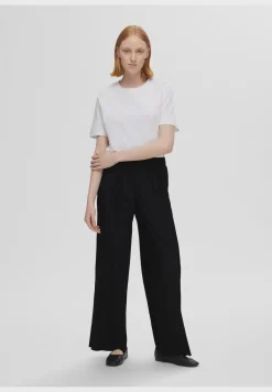 SLF Rya Ellie Plisse Pant in Black