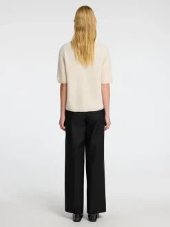 SLF Sia Ras SS Rib Knit Cardgan in Birch