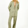 SLF Tania Rita Relaxed Linen Blazer in Vetiver