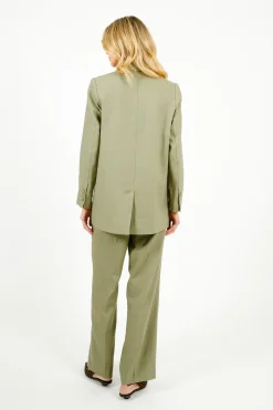 SLF Tania Rita Relaxed Linen Blazer in Vetiver