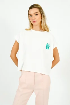 TINSELS Ava Mano Tee in White