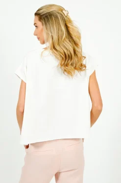 TINSELS Ava Mano Tee in White