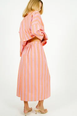 TINSELS Wood The Sea Blouse in Mandarine