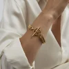 TS Small Gold Curb Link Bracelet