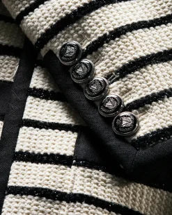 VB Foster Dickey Jacket in Ivory, Black