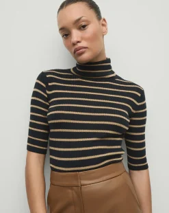 VB Katrina Sweater in Navy, Ivory