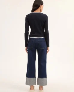 VB Wilmer Cardigan in Navy