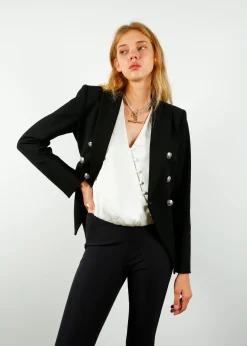 VB Zip Back Scuba Pant in Navy