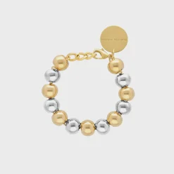 VBARONI Mini Beads Bracelet in Gold, Silver